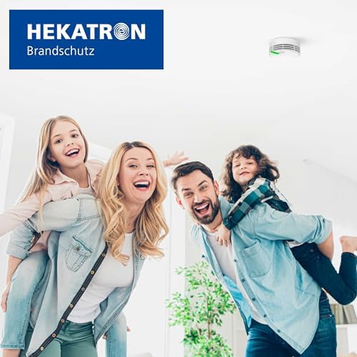 Hekatron Genius Plus X – Rauchmelder mit 10 Jahren Batterie – Testsieger für sicheres Wohnen – Made in Germany