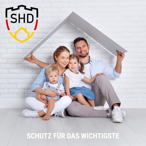 SHD by OneConcept 10er-Set Mini-Rauchmelder mit Magnethalterung – ideal für Küche, Büro & Wohnwagen, mit Testfunktion &