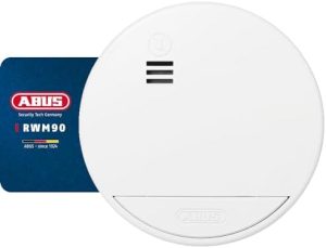 ABUS Rauchmelder RWM90 - Austauschbare 5-Jahres-Batterie - 85 dB Alarm für Wohnräume - DIN EN14604 Zertifikat - Weiß