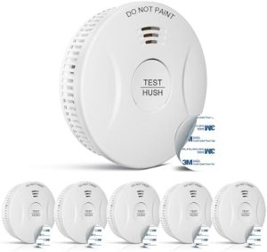 Rauchmelder 10 Jahre Batterie - Feueralarm mit Mute-Funktion, 85 dB Alarm - 6er Set für optimalen Brandschutz zu Hause