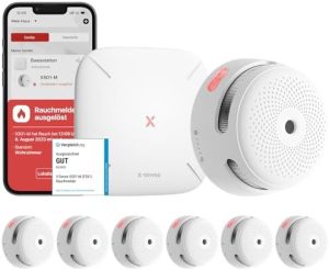 X-Sense Smart Rauchmelder XS01-M mit WLAN, zertifiziert nach EN 14604, ideal für Zuhause