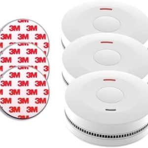 Jeising SD-432 Rauchmelder Set 3er, 10 Jahre Batterie, TÜV zertifiziert, ideal für Zuhause